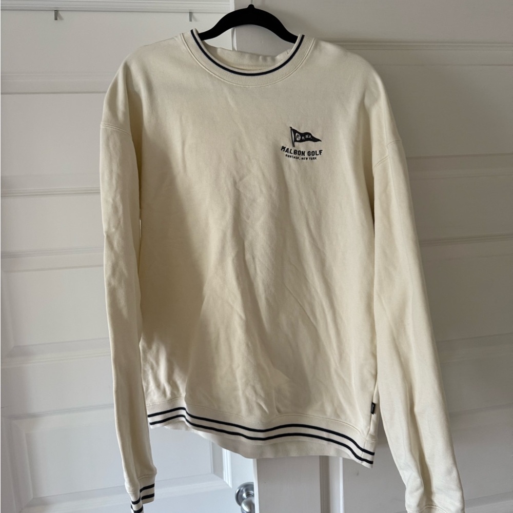 Malbon Golf Cream Sweatshirt